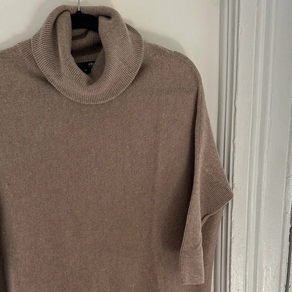 Aqua Taupe Cowl Neck Sweater - Picture 3 of 3